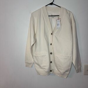 Natural Reflections Cream Cardigan Sweater